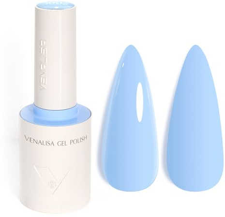 VENALISA UV Negellack Natur Lichtblau Gellack UV Gel Nail Polish Klassischer und All MatchStil für Valentinstag Hochzeit Dating Weihnachtswochenende 10ml