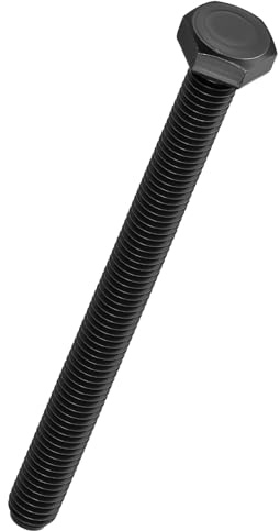 Kozelo 3 Stk Sechskantschrauben M10-1.5x120 Maschinenschrauben Schwarz | Kohlenstoffstahl, Grad 10.9, Vollgewinde, Sechskantmetrisch, Sechskantkopf, Rechtsgewinde, Außensechskant