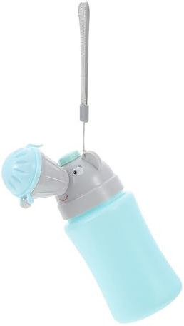 MOTHNUR Orinal Portátil para Niños y Bebés a Prueba de Fugas, Diseño Ergonómico, Color Azul, Material Seguro, Adecuado para Viaje y Uso Exterior, Cómodo para Niños Pequeños, 1 Unidad
