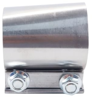 Orivin Abrazadera de tubo de escape de 55 mm, acero inoxidable, acoplador, acoplador para tubos de escape, silenciador