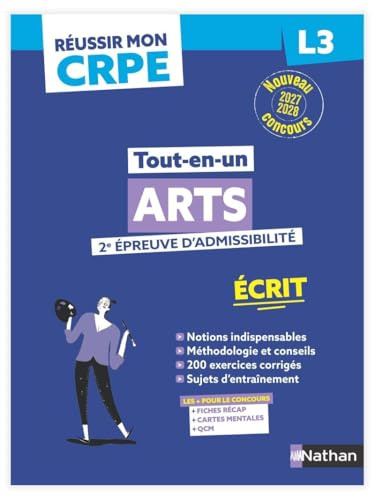 Réussir mon CRPE Arts 2e épreuve d'admissibilité L3 écrit 2027