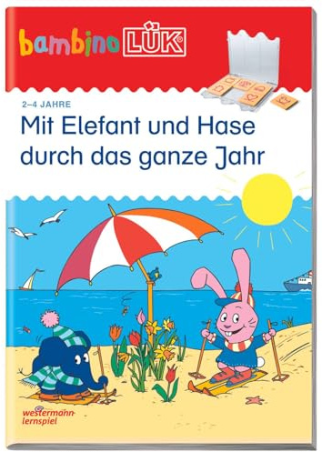 bambinoLÜK: 2/3/4 Jahre Mit Elefant und Hase durch das ganze Jahr (bambinoLÜK-Übungshefte: Kindergarten)