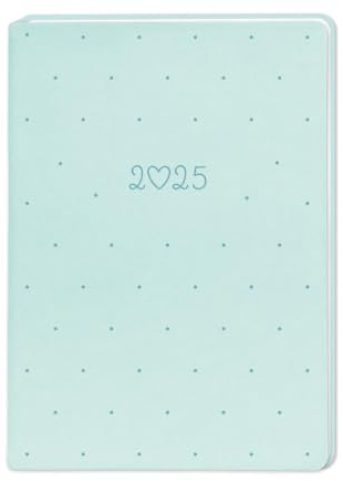 Terminplaner Lederlook 2025 Mint: Terminplaner Lederlook A6