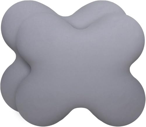 Kissenbezug Hellgrau Doppelpack für ACAMAR Seitenschläfer-Kissen | Mako-Baumwolle (Double Jersey), Bügelfrei & trocknergeeignet, Kissenhüllen 2er Set mit Reißverschluss, Oeko-Tex Zertifiziert