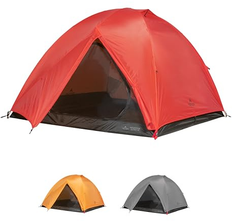 Teton Mountain Ultra Tent; 3 Person Backpacking Dome Tent for Camping