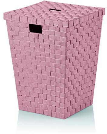 kela Alvaro Wäschekorb, 40 x 40 x 52 cm, 40 x 40 x 52 cm, Alvaro Antik Pink