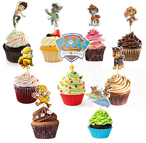 CODIRATE 45 Pezzi Torta Topper Cake Topper Cupcake Topper Decorazione Torta con Bastoncini per Cupcake Dessert Torte Decorazione Matrimonio Compleanno