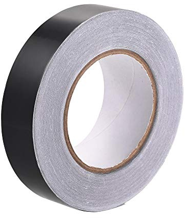 uxcell Aluminum Foil Tape Black Matte Tape Non Reflective 25mmx50m/164ft for HVAC, Sealing, Patching Hot and Cold Air Ducts