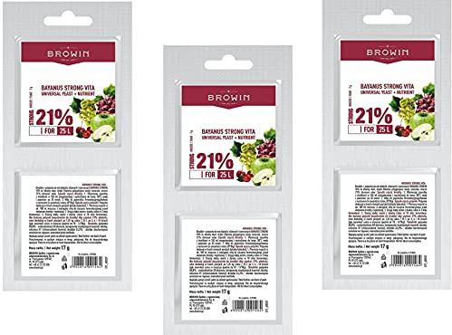 lilawelt24 3X 17g Set Hefenährsalz+ Weinhefe - für alle Weinsorte/Trockenhefe/Weinhefe/Reinzuchthefe