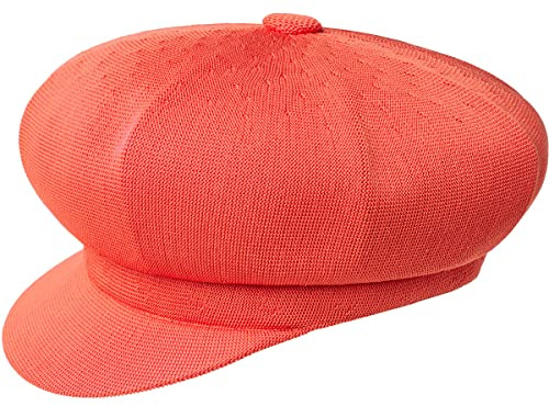 Kangol Mütze Newsboy Tropic Spitfire Ballonmütze Damen/Herren - Damencap Sommerkappe mit Schirm Frühling-Sommer Sommer - L (58-59 cm) orange