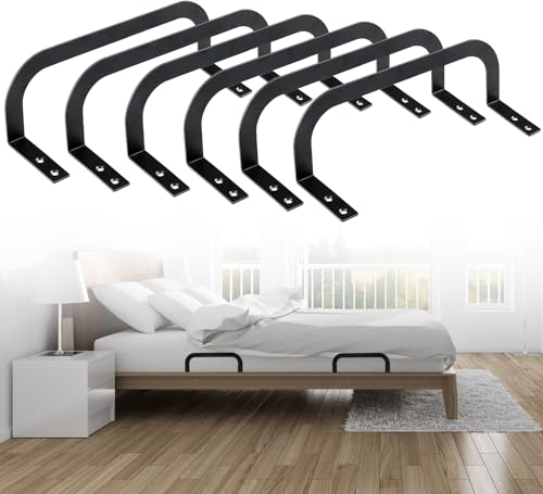 6 Stück Matratzenbügel, Matratzenstabilisatoren, Anti-Rutsch-Stopper,Rutschfester Matratzenstopper,Matratzenhalter,Geeignet für Massive Bettpaneele Tatami Schwebebetten Flush-Betten