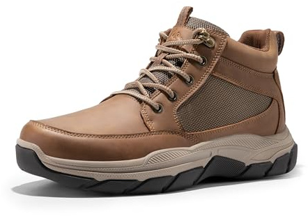 NORTIV 8 Men's Hiking Boots Lightweight Fashion Casual Chukka Ankle Boots Elevation,Size 8,Light Brown,SNHB2411M