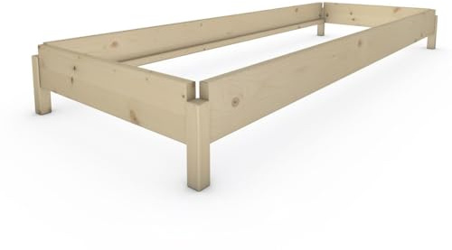 TUGA - Holztech Stapelbett Horst 70 cm x 200 cm 24 cm Fichte