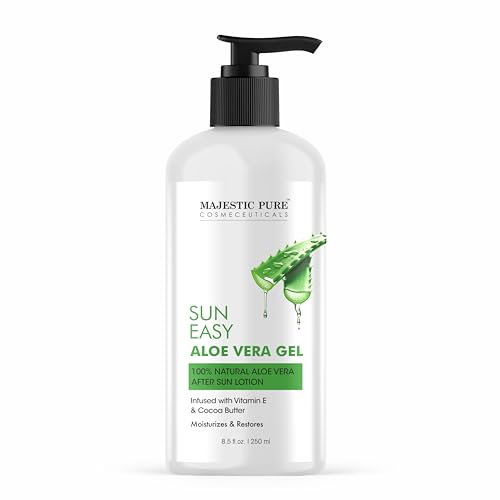 Majestic Pure Sun Easy Lotion with Vitamin E & Cocoa Butter | Nourishing & Moisturizing | Quick Absorbing, Lightweight & Non Greasy | For All Skin Types | For Women & Men | 250 ml