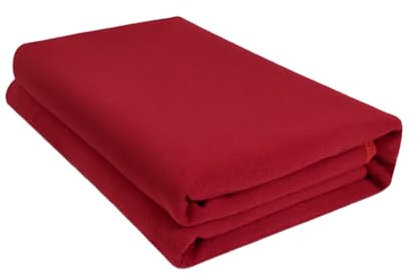 Treer Yogamatte Faltbar, Einfarbig Yogadecke Fleecedecke Multifunktionale Yoga Decke Meditationsdecke Sportmatte Fitness Pilates Reise Yogamatte, 200x145cm (200x145cm,Rot)