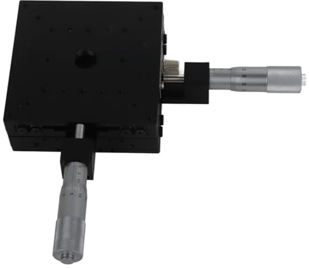 SEMY100-AC Mikrometer Manuelle Schiebetisch-Trimmplattform Kreuzrollentische 100 * 100 * 40 Mm – Präzisionsbearbeitung XY-Lineartisch für Zubehör – Aluminiumlegierung – Geeignet für