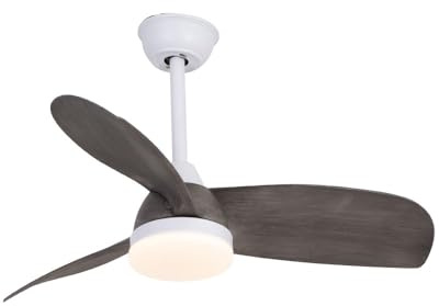 Ventilador LED Byan Exterior Blanco+Ceniza 22W 2000Lm CCT Dim