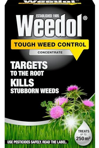 Weedol Tough Weed Control Concentrate 500ml – Powerful Systemic Weed Killer for Stubborn Weeds, Brambles, Nettles, and Deep-Rooted Plants – Ideal for Driveways, Paths, and Overgrown Areas