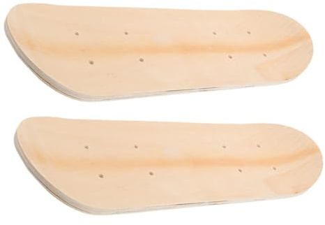 Supvox 2Stücke Blanko Skateboard Decks Holz für DIY-kunstprojekte Doppelseitiges Skateboard Deck für Junge Mädchen für Kreative Gestaltung