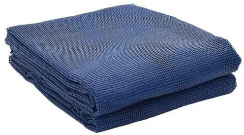 vidaXL Rechteckige Blaue Outdoor-Plane | 4 X 3,5M wasserdichte Durable Synthetische Abdeckung für Camping und Aktivitäten Atmungsaktives Material Perfekte Zeltzubehör Unterstand Schwerlastgerät