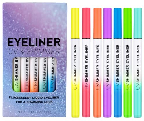 JINGLING Eyeliners che Brillano al Buio, Occhi Effetto Lucido Liscio E Impermeabile, Trucco Brillante Naturale Applicazione Comoda E Lunga Durata Per Donne E Ragazze Party E Giornata