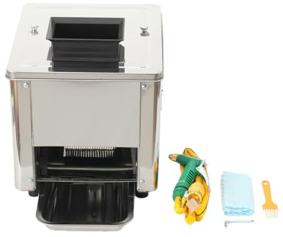 Fleischschneidemaschine Kommerzieller Fleisch Allesschneider 850W, Elektrische Aufschnittmaschine Lebensmittelschneider Fleischschneide, 3.5 mm Schnittstärke