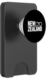 New Zealand Kiwi Bird With Glasses Travel Icon PopSockets PopWallet for MagSafe