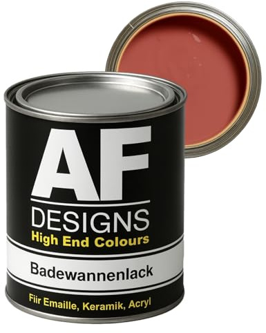 Alex Flittner Designs Badewannenlack in Altrosa RAL3014 hochglänzend | Hochwertiger 2K Badewannenlack mit Härter - Extrem strapazierfähiger Emaille - Lack für Badewannen, Duschen, Waschbecken und
