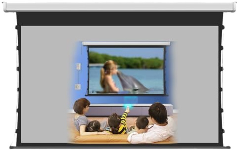 Schermo Di Proiezione Motorizzato 4K (retrattile), 16:9-120/150 Pollici, Soffitto Nascosto, Per Home Cinema E Presentazioni,120inch
