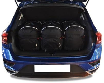 KJUST Dedizierte Kofferraumtaschen 3 stk kompatibel mit VW T-ROC I 2017+ CarBags