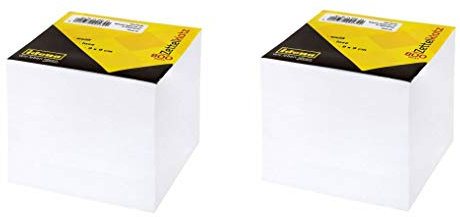 Idena 311003 - Zettelklotz, 9 x 9 x 9 cm, 800 Blatt (Zettelklotz (Weiß), 2er Pack)