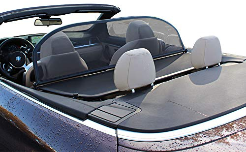 Aperta Filet Coupe-Vent Compatible avec BMW Series 4 F33, F83, M4 Noir Filet Anti-remous 100% sur Mesure OEM Qualité Windschott fabriqué aux Pays-Bas