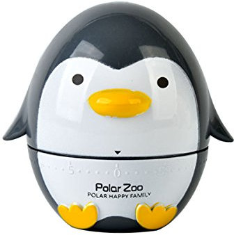 Cute Penguin Cooking Egg Timer for Cooking -60 Minutes Mechanical Rotating Kitchen Timer