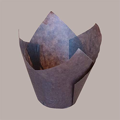 Lucgel Pirottino Stampo Forma Cottura Tulipano in Carta Forno per Muffin e Cupcake - 100 pezzi -