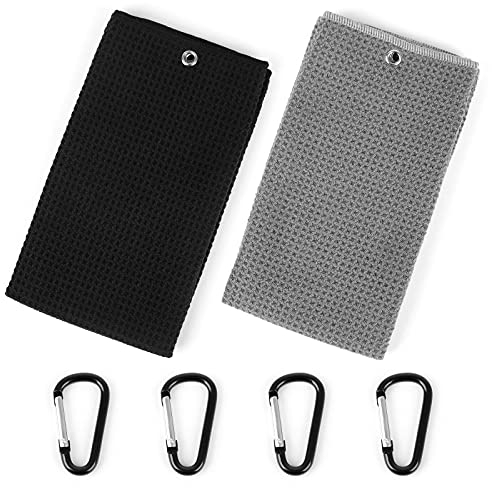 Dadabig Microfibra Asciugamani Sportivi 2 Pezzi Asciugamano da Golf, Asciugamano da Golf Personalizzato, Asciugamano Sport Bodybuilding per Palestra Fitness, Yoga, Campeggio