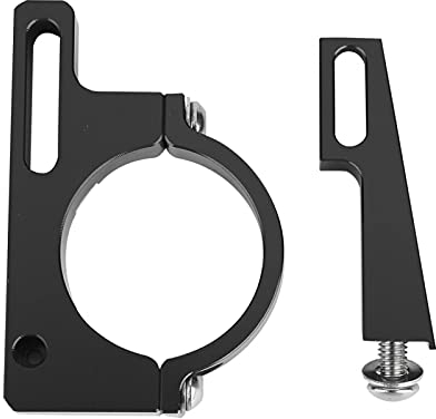 Kuuleyn Umwerfer Adapter, Umwerfer Adapter Fahrrad Umwerfer Klemme Ultraleichte Aluminiumlegierung Faltbares Fahrrad Fahrrad Umwerfer Klemme Adapter(Schwarz)