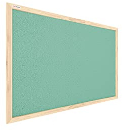 ALLboards Mint Pinnwand mit Holzrahmen 60x40cm Mint Korktafel Korkwand Pinnwand Kork