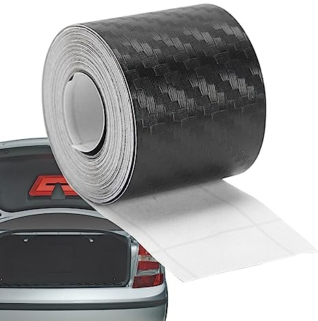 Ruban adhésif en fibre de carbone pour voiture, autocollant 3D anti-rayures pour tableau de bord, pare-chocs, couvercle de coffre Zorq