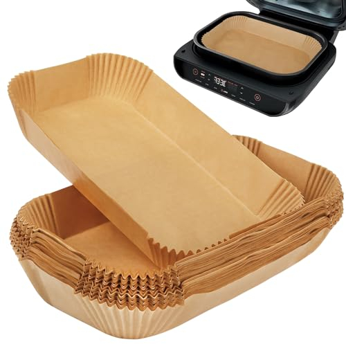 BYKITCHEN Air Fryer Liners for Ninja Foodi MAX Health Grill and Air Fryer AG551UK/AG651UK/DG551UK, Large Disposable Air Fryer Paper Liners, Air Fryer Accessories for Ninja Grill (100PCS)