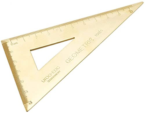 XYWHPGV Dreieck Lineal Quadrat 10cm 30/60 Grad Messing Schreibwaren Mathe Geometrie(b1ee9 61c5c 62fdc 62c18 98056 b4ac1