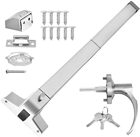 Dispositif de sortie de la barre de poussée de porte avec le levier de la poignée extérieure Barre de sortie de secours commerciale Barre de sortie de la panique avec poignée de porte avec un matériau