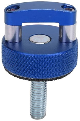 Tornillos de Montaje de Tapa Dura, 8 Piezas Sujetador de Extracción Rápida de Tapa Dura Tornillo de Pulgar Billet de Acero Aluminio M8 1.25 Rosca Anillo en D Integrado para (BLUE)