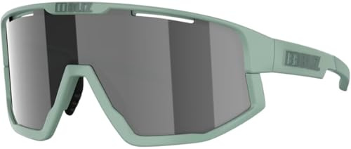 Bliz Sportbrille Fusion matt grün/smoke mirror silver