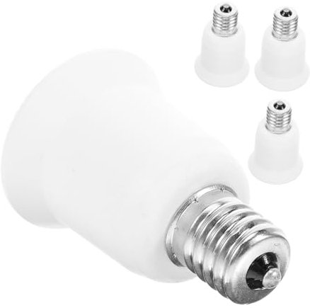 Amosfun 4stücke Teiliges Lampensockel Adapter Zu Led Glühbirnen Fassungskonverter Einfache Installation Sicherer Gebrauch Für Werkstatt Keller Beleuchtung