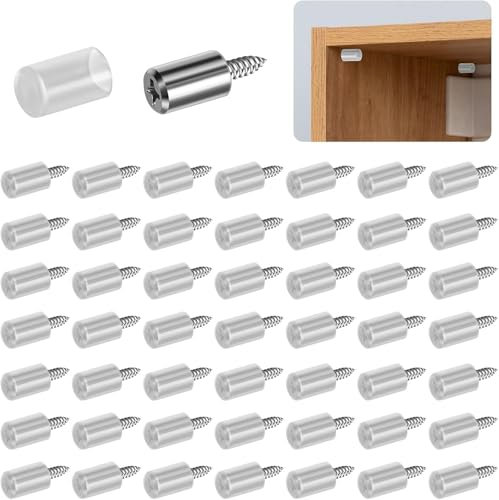 50 Pezzi Reggimensola Legno Staffe Per Mensole Con Manicotto In Gomma Perni Di Supporti per Mensole Supporti Per Scaffali Per Librerie Armadietti Armadietto Del Vino Mobile per Scarpe