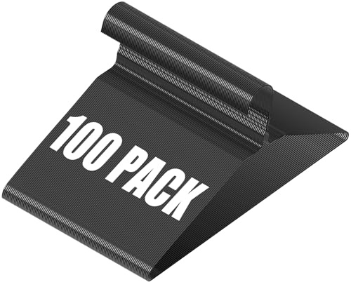 Wire Metal Hangers Bulk 100 Pack, Clothes Hangers Heavy Duty for Coats, Suits, Shirts, Pants, Skirts, Space Saving, Non Slip, Ultra Thin, 16 Inch, Black