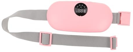 Homoyoyo Almohadilla Térmica Menstrual Portátil con Masaje y Calor, Cinturón Calentador de Silicona y Abs, Diseño Delgado y Ligero para Aliviar Calambres Abdominales y Relajarse en Casa