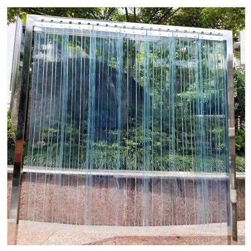 PVC Lamellenvorhang Streifenvorhang，Transparent Streifenvorhang, Lamellen Stallvorhang PVC Lamellenvorhang Winddicht Wasserdicht für Zimmer,Läden,Supermärkt,Kühlraums(90x190cm/35.43x74.8in)