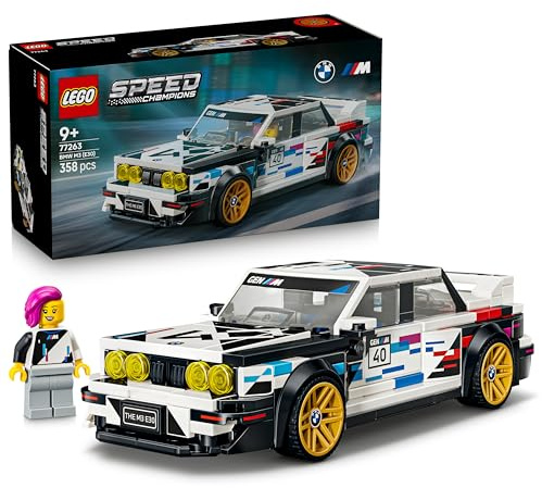 LEGO Speed Champions BMW M3 (E30) - Macchina Giocattolo con Minifigure del Pilota da Collezione - Idea Regalo di Compleanno per Bambini da 9 Anni in su e per i Fan degli Sport Motoristici - 77263