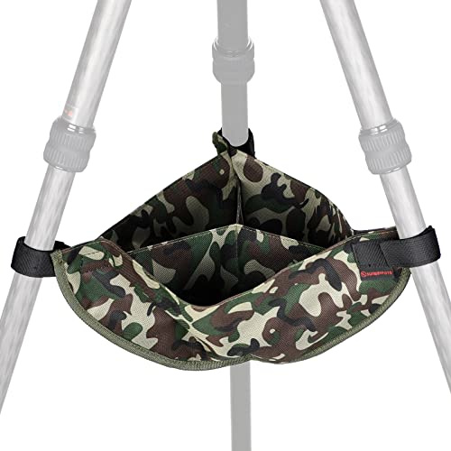 SUNWAYFOTO TSB-02 Stativ-Gewichtstasche, robust, Camouflage-Sandsack, Butler-Tasche für Stativbeine